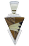 Authentic Sterling Silver And Multicolor Pendant Jewelry PX30548